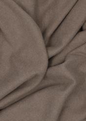 Beige women's scarf with wool SZADT-0233-1K(Z26) - close-up of detail, on white background.