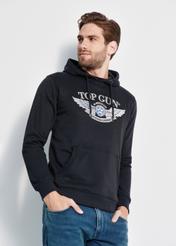 Men's black hooded sweatshirt TOP GUN BLZMT-0063-99(Z23)-02