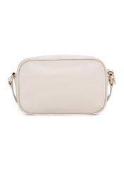 Cream leather women's handbag TORES-1103B-0B(W26), product view from the back on a white background.