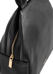 Black women's backpack made of imitation leather TOREC-0923-99(W26)