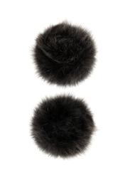 Natural fur cuffs MANDF-0003-95(Z25) - top view of the product on a white background.