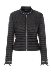 Women's quilted jacket with ribbons KURDT-0294-99(W23)-02