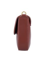 Light brown women's shoulder bag TOREC-1262-1G(Z26), side product view on white background.