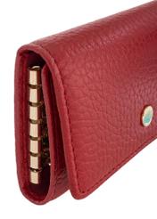 Women's red leather key case PORES-0894-40(Z23)-05