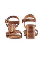 Camel-colored suede sandals BUTYD-1230-1D(W26)