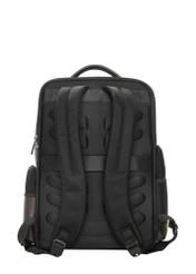 Black large men's backpack TORMN-0435-9J(Z26) - back view, on white background.