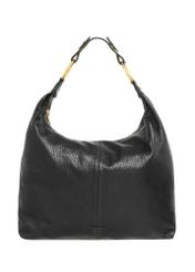 Women's leather shoulder shopper bag TORES-1335-9I(Z26), front product view on white background.