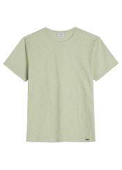 Men's sage cotton T-shirt TSHMT-0149-8F(W26) - front product view, on a white background.