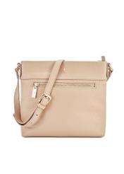 Beige leather women's shoulder bag TORES-0896D-81(Z25)