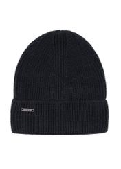 Women's navy blue winter cap CZADT-0162-68(Z23)-02