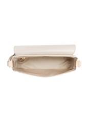Elegant cream women's handbag TOREC-1251-0B(Z26). Top view on a white background.