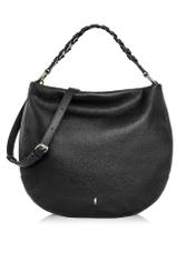 Women's semi-circular leather handbag TORES-0945-99(Z23)-01