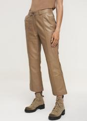 Women's wide leather pants SPODS-0032-1262(Z22)-01