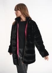 Women's artificial fur zipper FUTDP-0019-99(Z22)-03