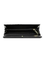 Black large women's wallet POREC-0398A-99(Z25), product view from above on a white background.