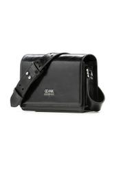 Black elegant leather women's handbag TORES-1356-9F(Z26), diagonal product view on a white background.