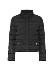 Quilted black women's jacket KURDT-0495-99(Z25)