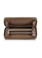 Large beige leather wallet for women PORES-0808-82(W24)-05