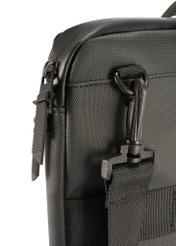 Black laptop bag TORMN-0398-9J(W26), close-up of product detail on white background.