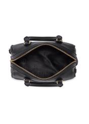 Black leather women's handbag TORES-1381-99(Z26), product view inside on white background.