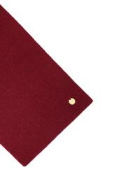 Burgundy women's scarf with viscose SZADT-0222-4D(Z26), close-up of the product detail on a white background.