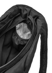 Large nylon women's handbag TOREN-0340-99(W26), close-up of the product detail on a white background.