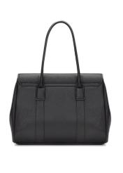 Black large women's handbag TOREC-1139-9I(W26), product view from the back on a white background.