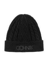 Black women's cap with OCHNIK logo CZADT-0157-99(Z23)-02