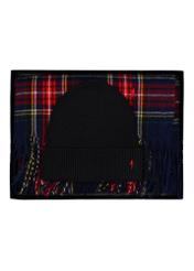 Men's hat and scarf set ZESTM-0007-4P(Z26), front view of the product on a white background.