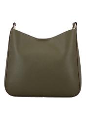 Green women's hobo bag TOREC-1257-8B(Z26). Product view from the back on a white background.