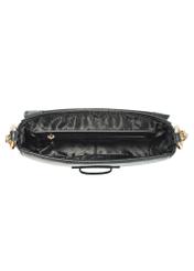 Black small leather handbag TORES-1150-99(Z25), product view from the inside on a white background.