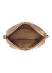 Women's shoulder bag in camel color TOREC-1123-1D(W26), product view from the inside on a white background.
