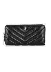 Black large leather women's wallet PORES-0941-99(Z24)-01