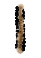 Women's natural fur stole SZADF-0029A-9J(Z26), front view on a white background.