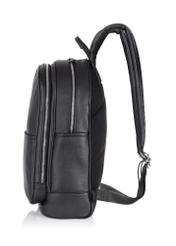 Men's two-compartment leather backpack PLCMS-0017A-99(W24)-02