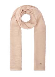 Beige lightweight women's scarf SZADT-0217-1B(W26), front product view on white background.