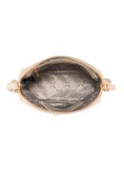 Cream small leather women's handbag TORES-1296-0B (W26)