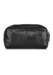 Black leather men's cosmetic bag TORMS-0432-99(Z24)-05