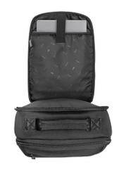 Black men's backpack TORMN-0368-99(Z25), product view from above on a white background.