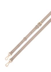 Beige large women's bag TOREC-0978A-81(Z25) - view of stripes on a white background.