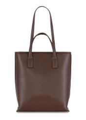 Brown women's shopper bag TOREC-0907-89(W24)-05