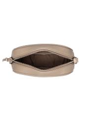 Small women's handbag in cool beige color TOREC-1285-1K(Z26), product view from above on a white background.
