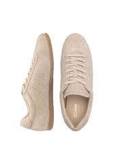 Beige suede women's shoes BUTYD-1261-1A(W26), product view from above on white background.