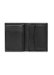 Black leather men's wallet PORMS-0406A-99(Z24)-05