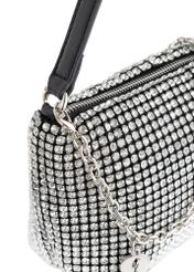 Small silver handbag with rhinestones TOREC-0853-92(Z23)-05