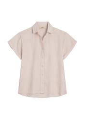 Beige linen women's shirt KOSDT-0187-1A(W26)