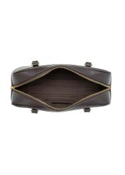 Dark brown shoulder bag TOREC-1233-1I(W26), product view inside on white background.