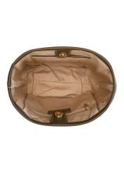 Braided small women's handbag TOREC-1230-1E(W26) - product view from above, on a white background.