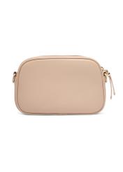 Beige small women's handbag TOREC-1285-1B(Z26) - product view from the back, on a white background.