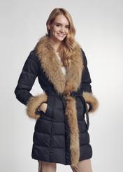 Women's winter jacket with hem KURDT-0277-99(Z23)-01